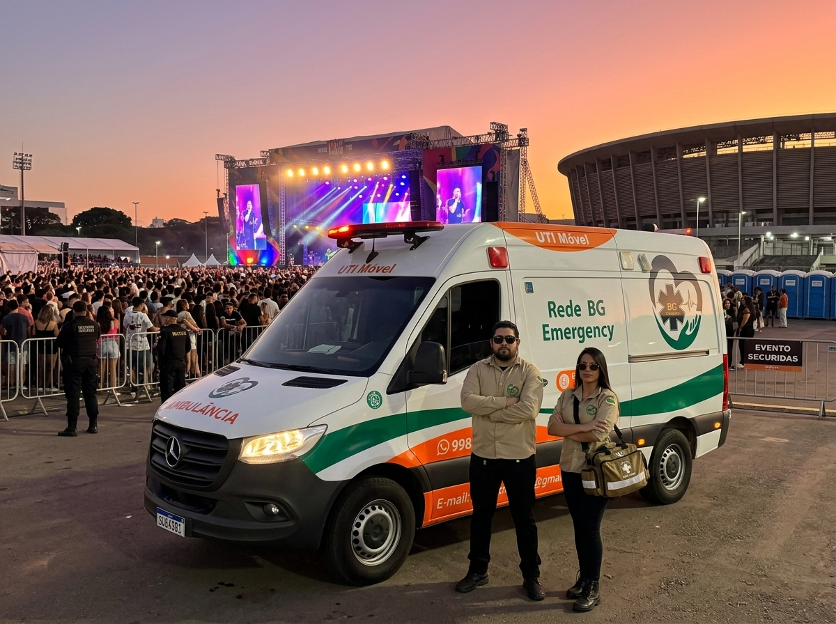 Cobertura de Eventos com Ambulâncias Rede BG